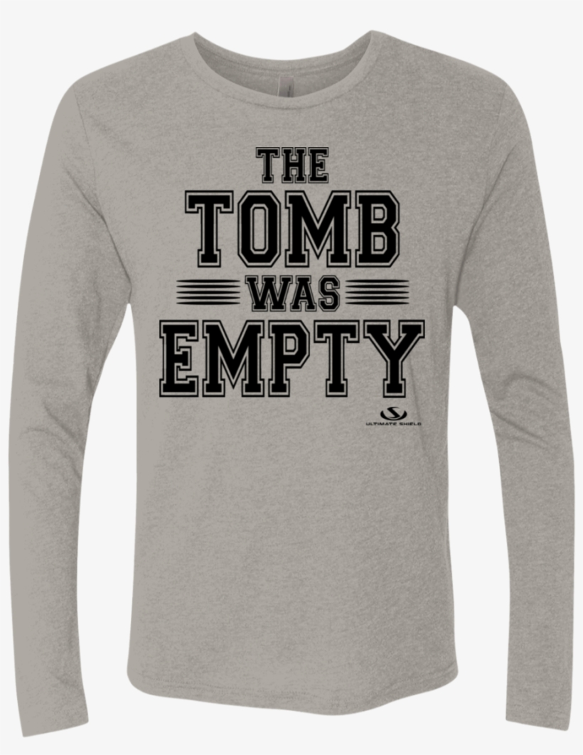 The Tomb Was Empty Men's Triblend Ls Crew - Long-sleeved T-shirt, transparent png