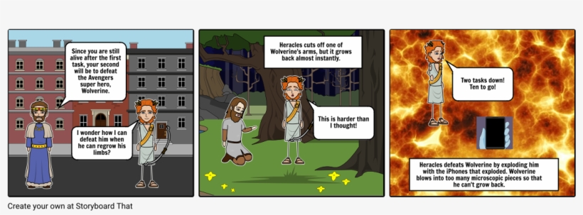Modernization Of The 2nd Task Of Heracles - Cartoon, transparent png
