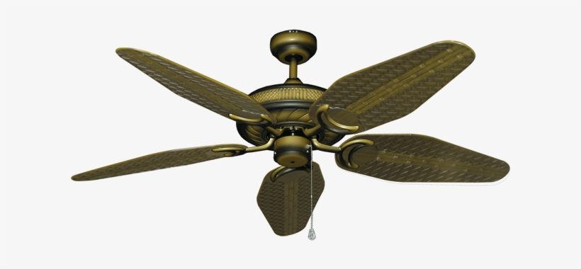 Atlantis Tiger's Eye Ceiling Fan With 52" Weave Tiger's - Fan, transparent png