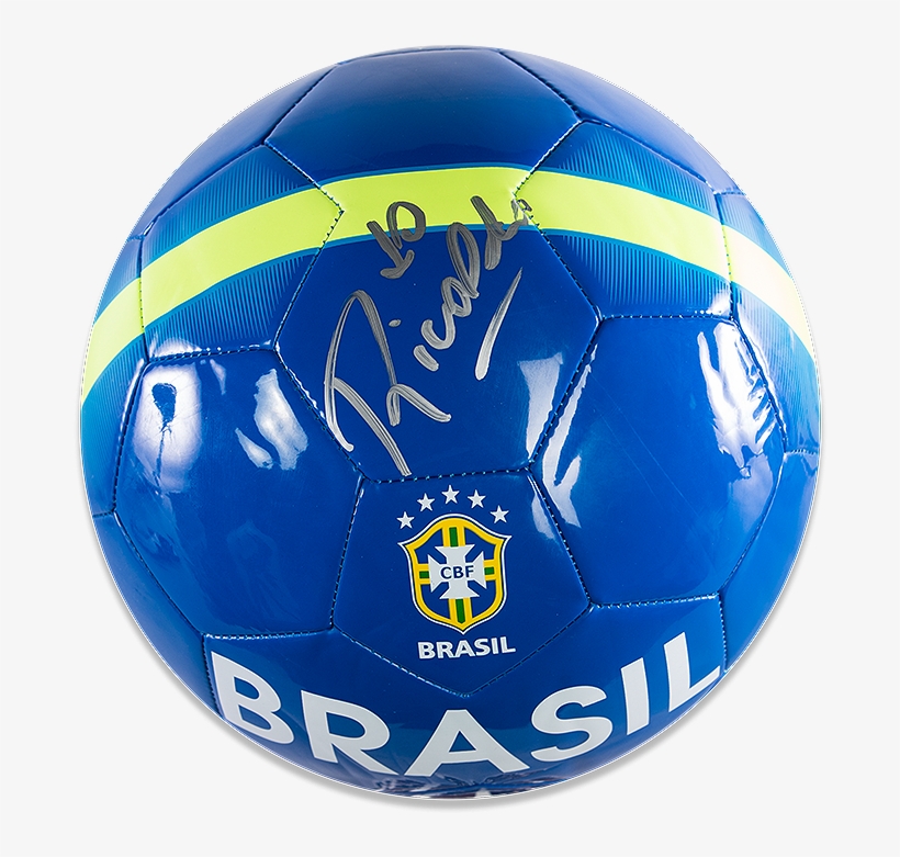 Rivaldo Signed Blue Nike Brazil Ball - Dribble A Soccer Ball, transparent png