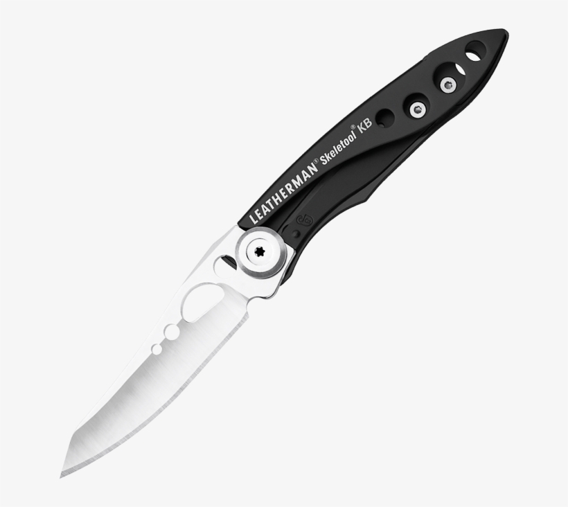 Skeletool Kb Pocket Knife, Black, Knife Blade Deployed - Leatherman Knife, transparent png