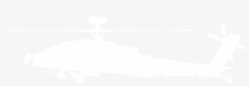 Apache Ah White Apache Attack Helicopter - Helicopter Rotor, transparent png