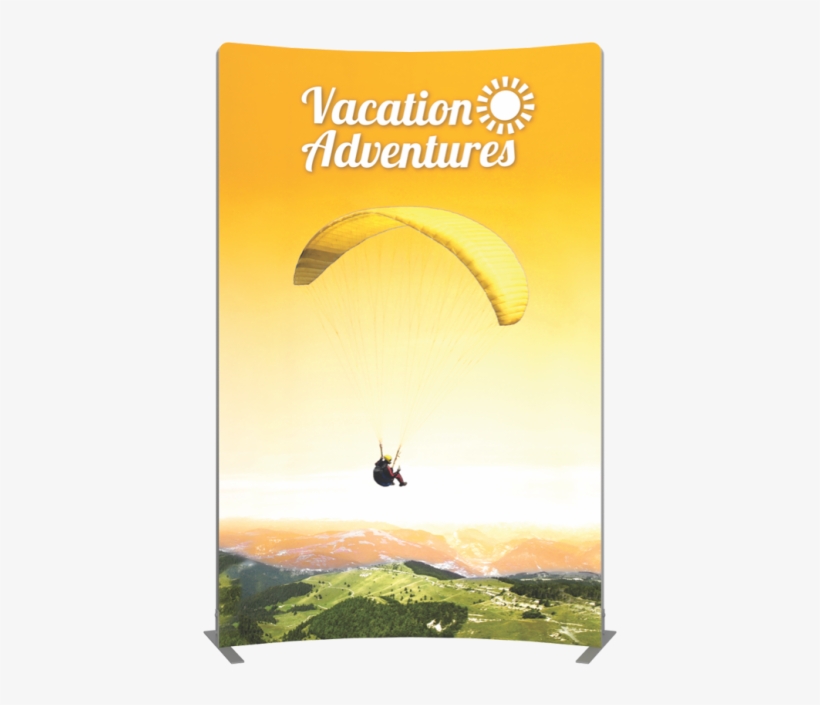 Vector Frame Curved Banner Cr - Parachuting, transparent png