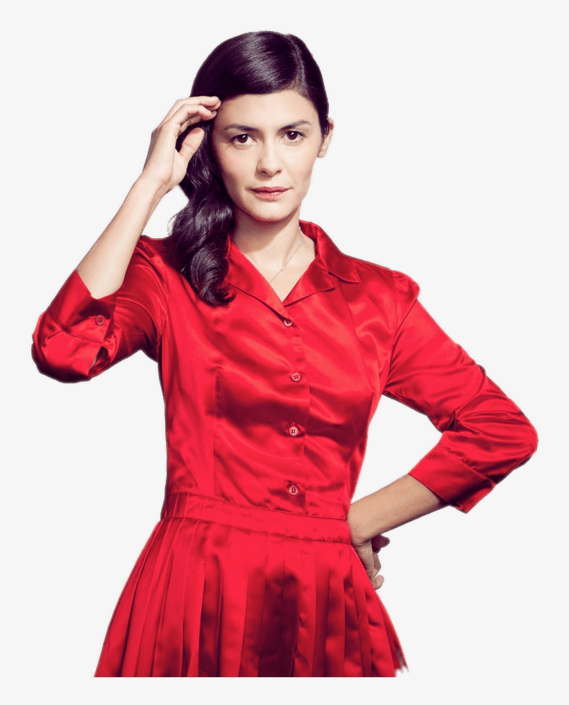 Audrey Tautou Red Dress - Audrey Tautou Png, transparent png