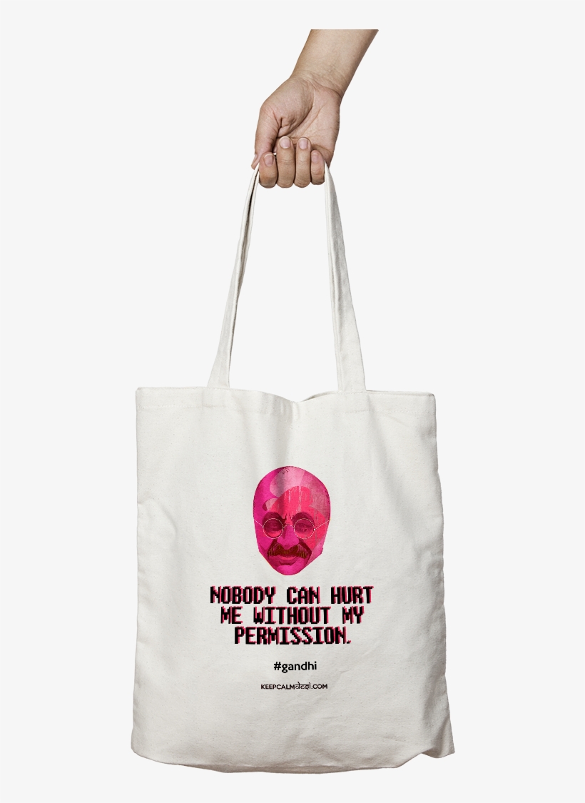 Gandhi Tote Bag - Canvas Bag Marketing, transparent png
