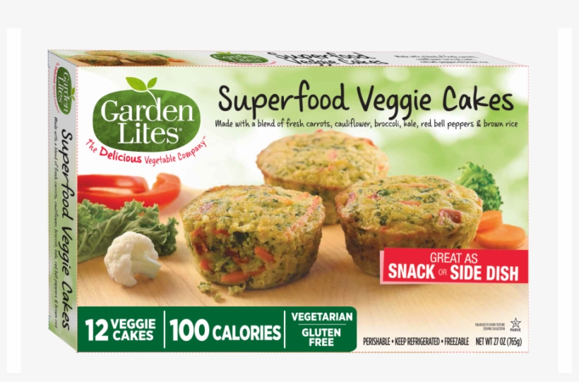 Garden Lites Superfood Veggie Cakes - Garden Lites Veggie Cakes, transparent png