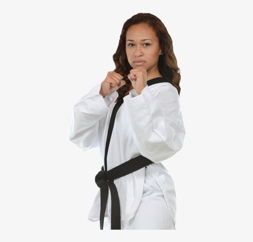 Woman In Karate Stance - Girl, transparent png