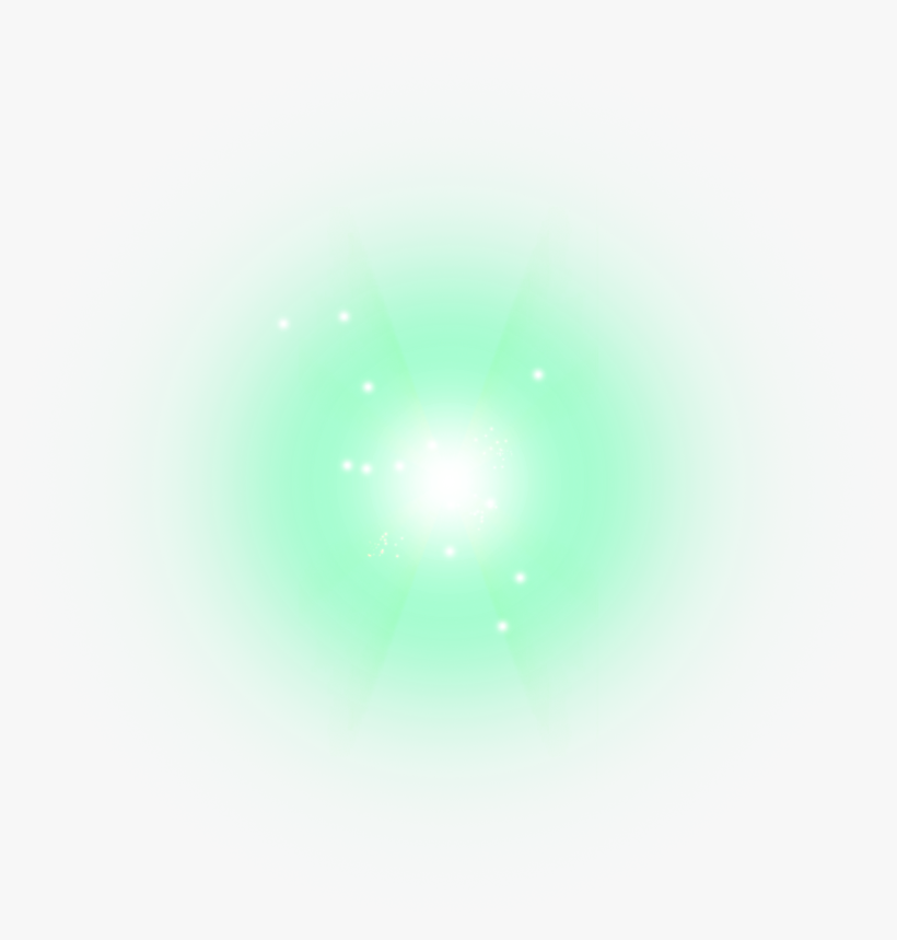 Ftestickers Light Glow Luminous Green Lens Flare 1024x1021 PNG