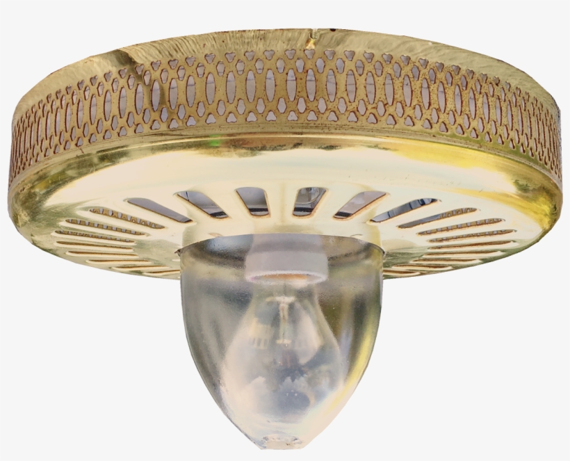 Ceiling Lamp Of Gold-colored Metal - Lamp, transparent png