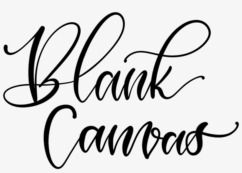 Blank Canvas Logo - Calligraphy, transparent png
