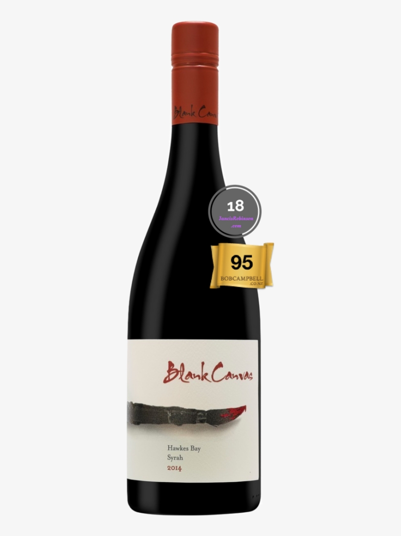 Blank Canvas Syrah - Glass Bottle, transparent png