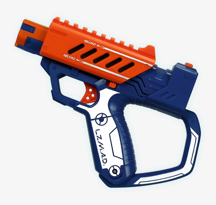 Pistola Naranja - Silverlit Lazer Mad Advance Battle Ops, transparent png