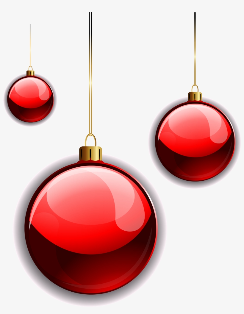 Christmas Vector Elements Balls Red Png And Image - Earrings, transparent png