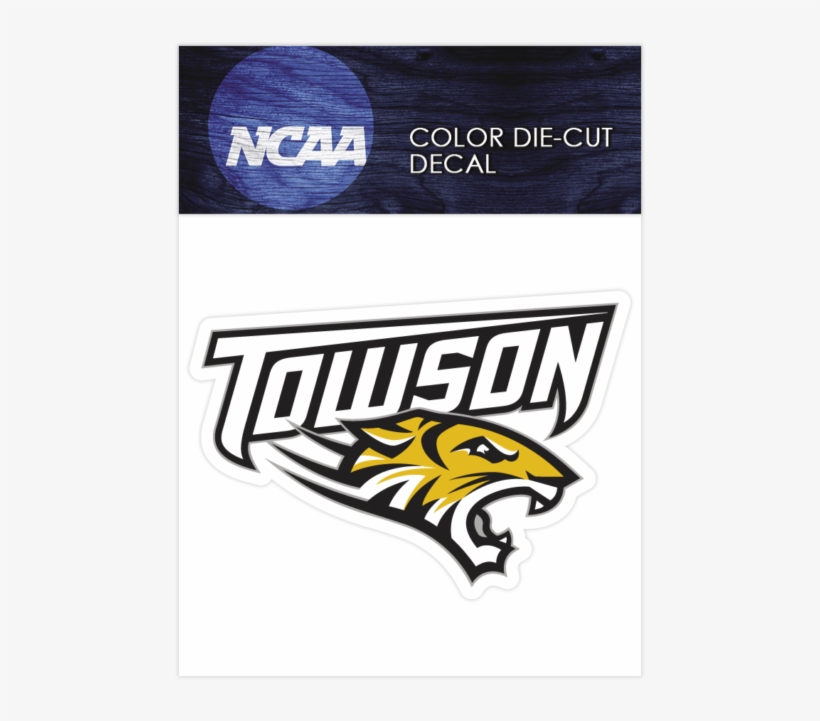 Towson Tigers Logo Ncaa Die Cut Vinyl Car Sticker Bumper - Towson Tigers, transparent png