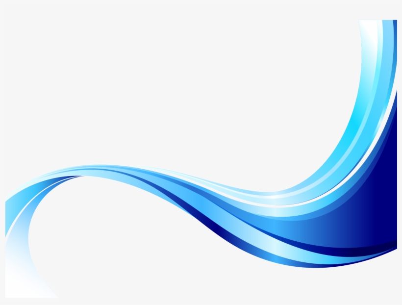 Blue Euclidean Decoration Vector Wave Png Free Photo - Blue Wave Vector Png, transparent png