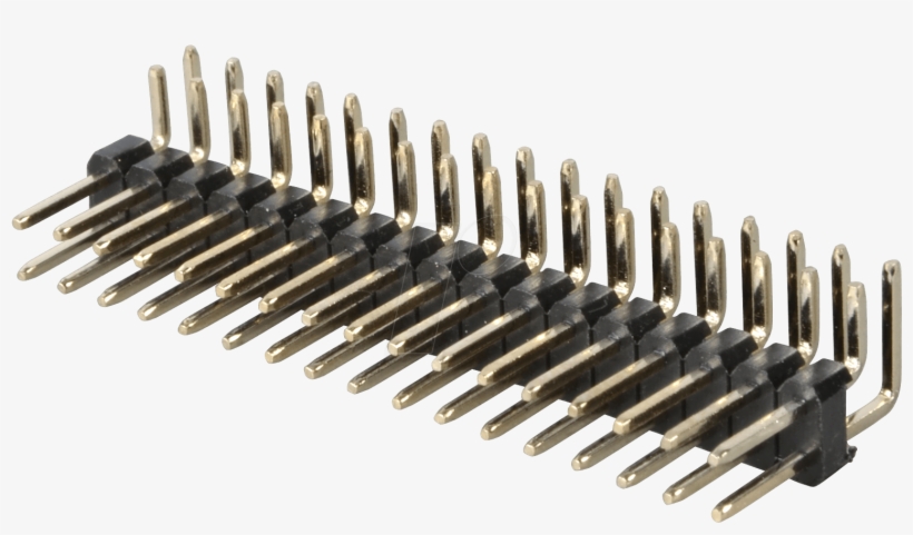 2 X 17-pin Header, Angled, Pitch - Firearm, transparent png