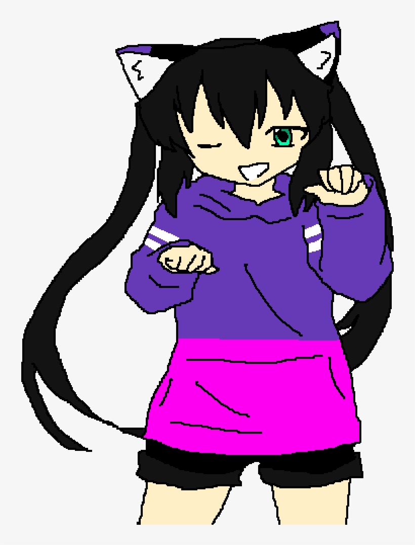 Neko Girl - Cartoon, transparent png