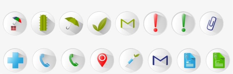 Icons Umbrella Load Mail Icon Clip - Circle, transparent png