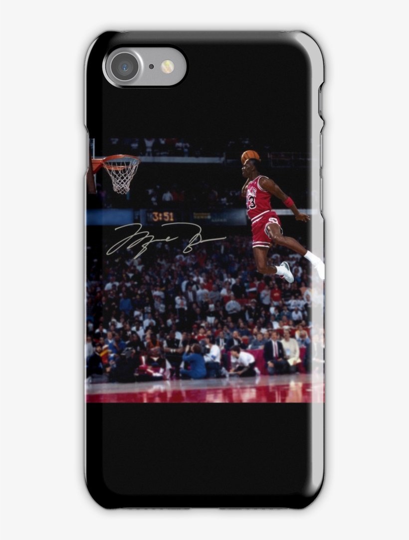 Michael Jordan Slam Dunk 2 Iphone 7 Snap Case - Michael Jordan Free Throw Dunk, transparent png