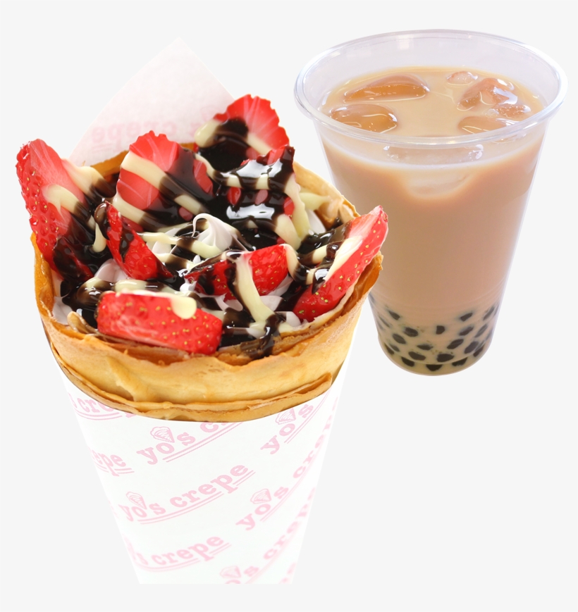 Any Crepe Boba Drink - Sundae, transparent png