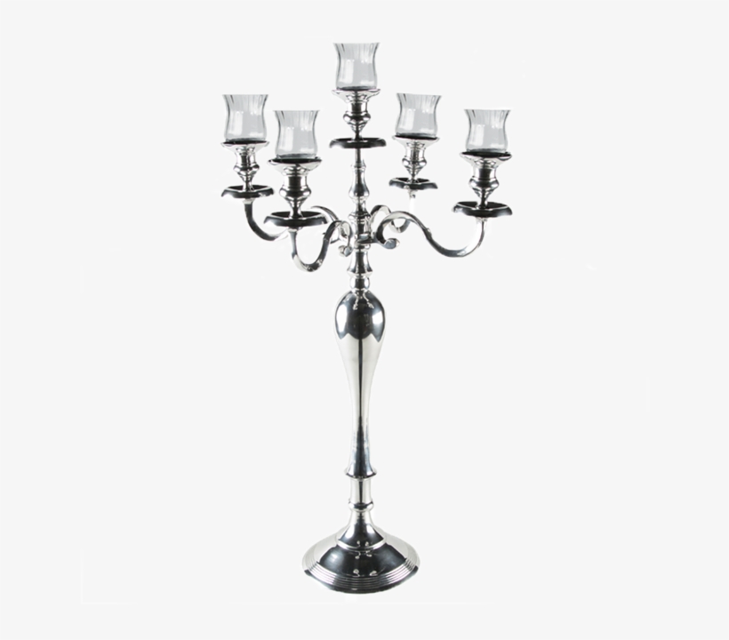 80cm Silver Candelabra, transparent png