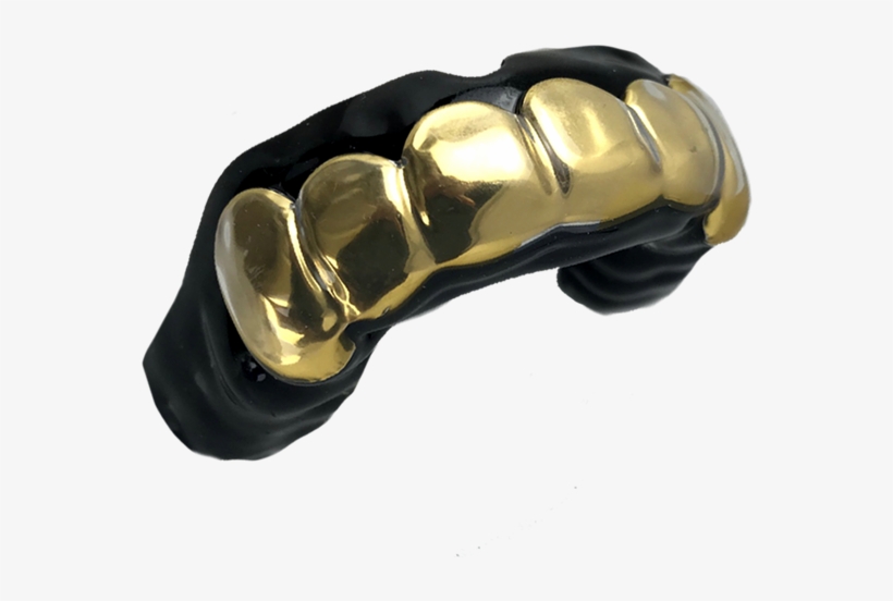 Gold Grillz Black Mouthguard - Grillz Mouth Guard, transparent png