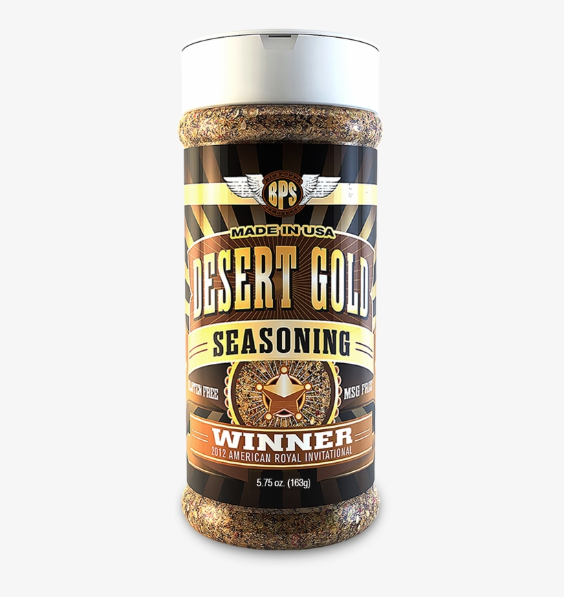 Big Poppa's Desert Gold Rub - Big Poppa Smokers Desert Gold Seasoning, transparent png