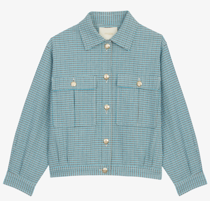 Tweed-style Biker Jacket, transparent png