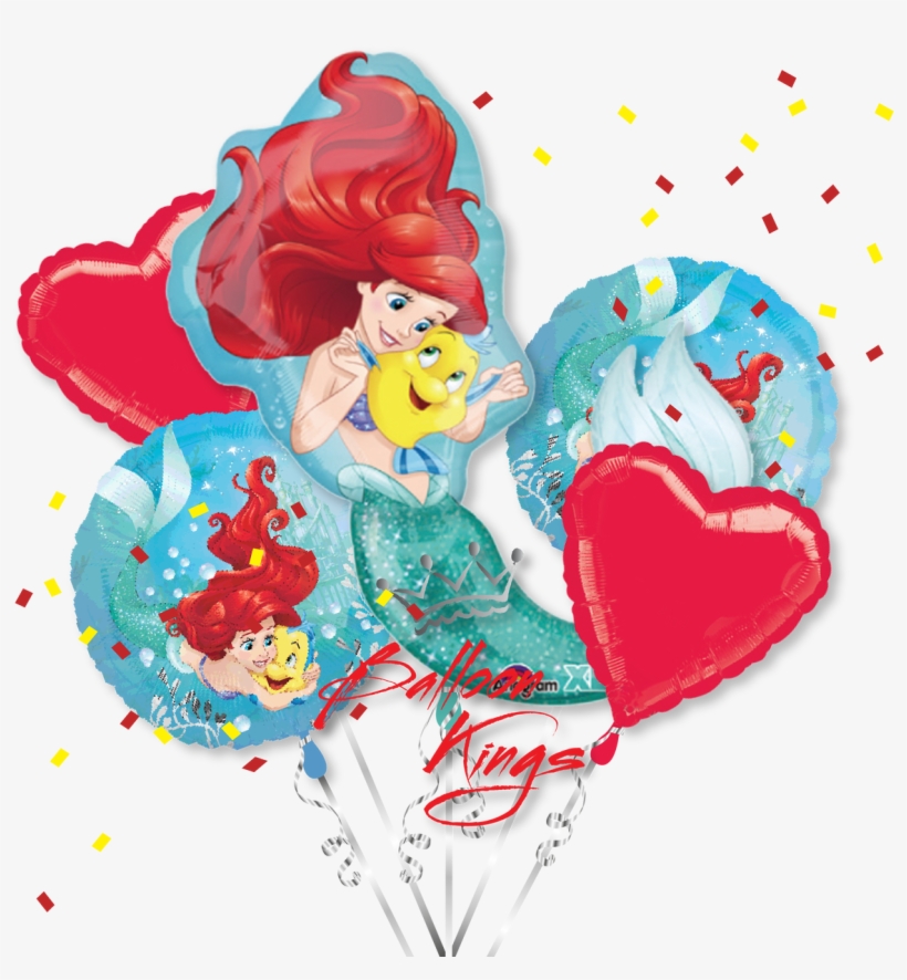 Little Mermaid Ariel Bouquet - Ariel Balloons, transparent png
