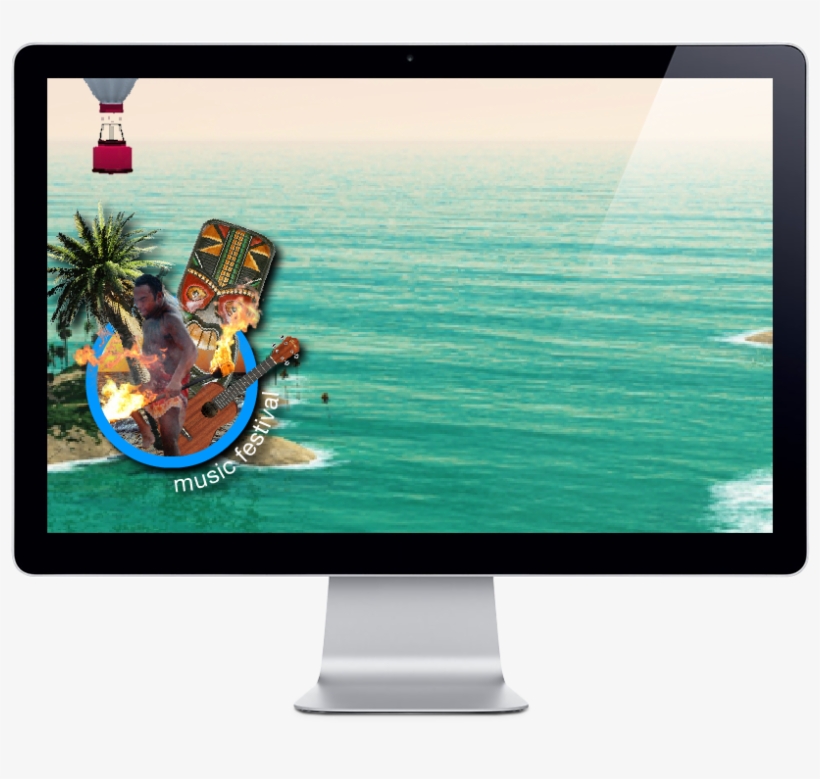 Jim Beam Island - Led-backlit Lcd Display, transparent png