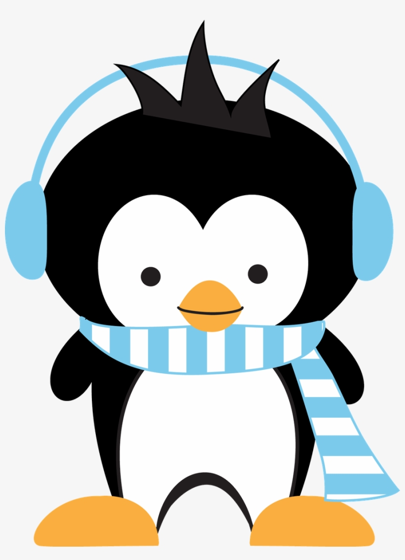 Penguin Clip Art Car - Cute Winter Penguin Clipart, transparent png