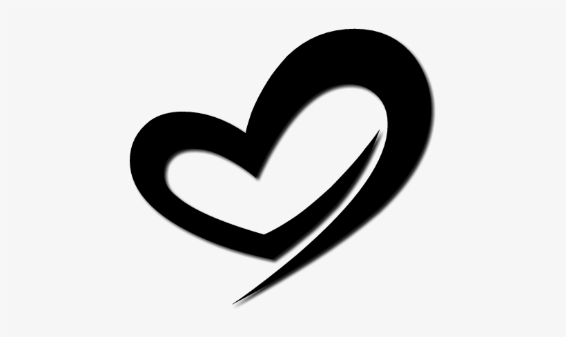 New Black Heart Png - Heart, transparent png