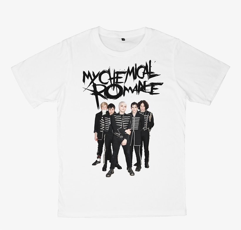 เสื้อยืด วง My Chemical Romance สีขาว แขนสั้น S M L - My Chemical Romance, transparent png