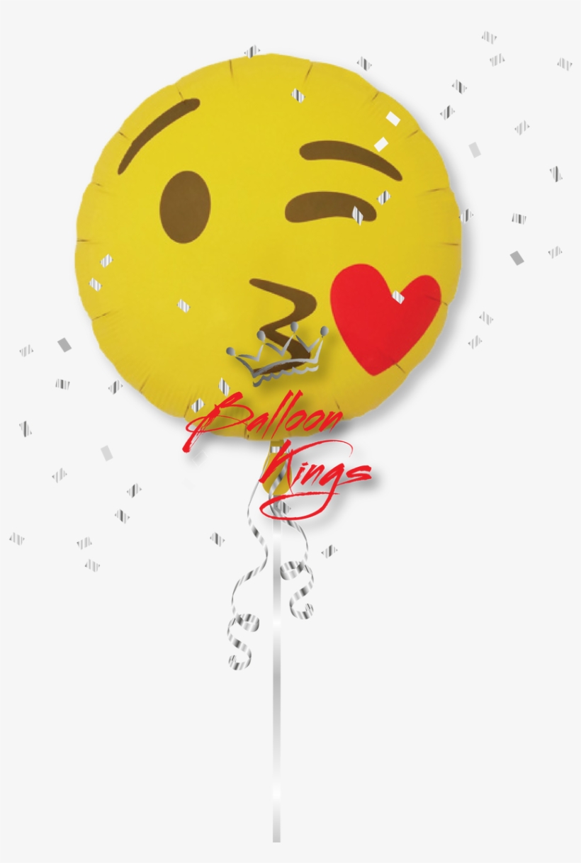 Emoji Kissing Heart - Balloon, transparent png