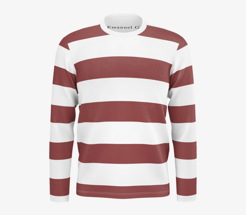 Red Horizontal Stripes - Sweater, transparent png