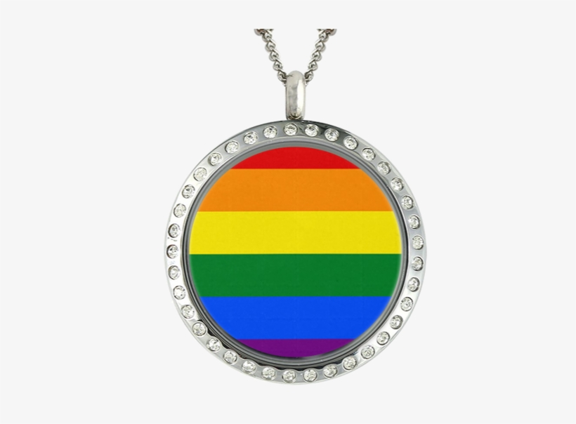 Lbgt-rainbow Stripes Design In Locket - Jewish Charms, transparent png
