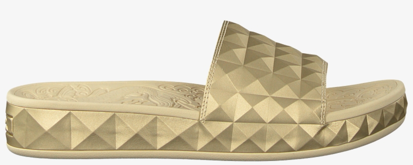 Gold Ash Flip Flops Splash - Leather, transparent png
