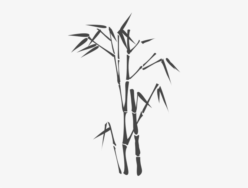 Bamboo Silhouette, transparent png