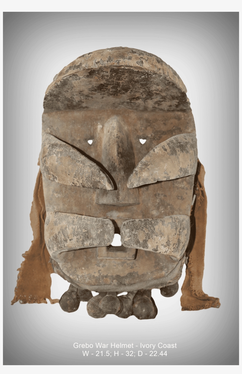 Grebo War Helmet Ivory Coast - Carving, transparent png