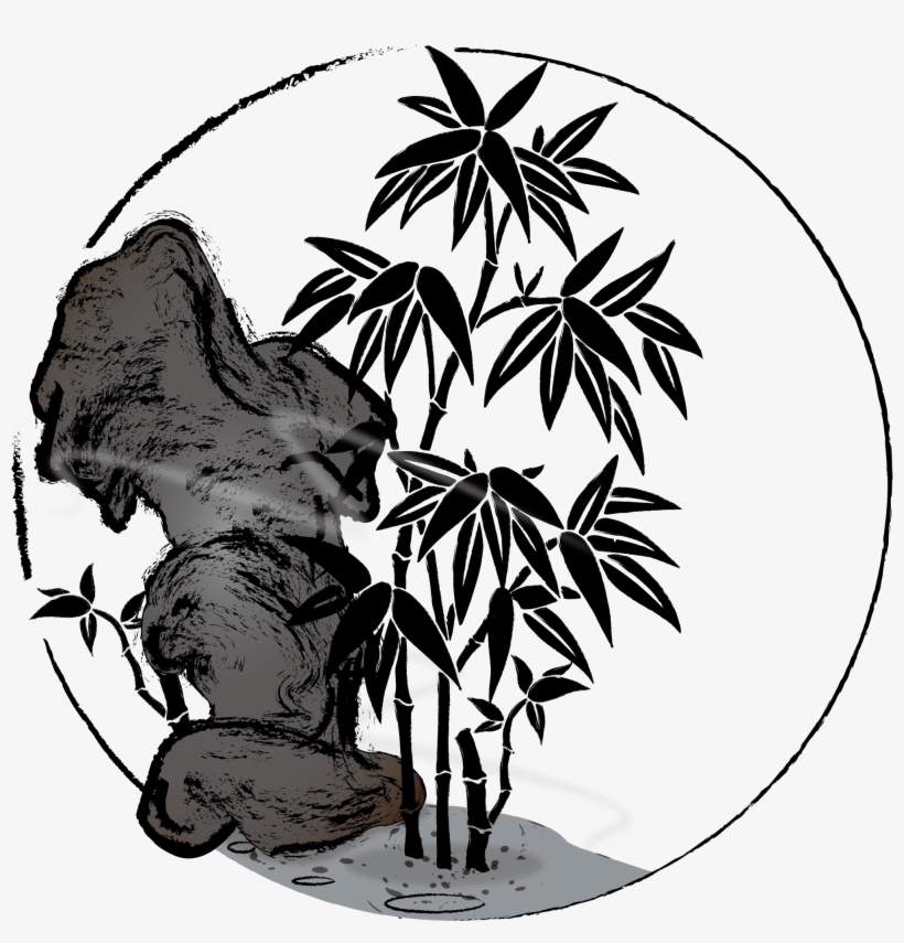 مرسومة باليد الحبر الخيزران النبات صورة متجهة - Wall Decal, transparent png