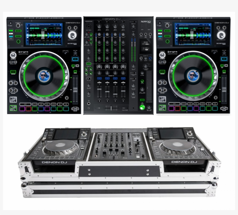Denon Dj Sc5000 Players Denon Dj X1800 Mixer & Coffin - Denon Prime, transparent png