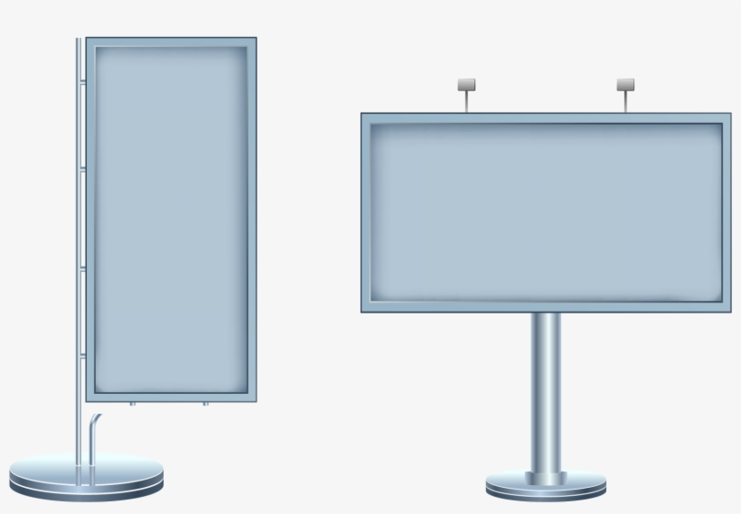 Vector Download Advertising Billboard Gratis Publicity - Computer Monitor, transparent png