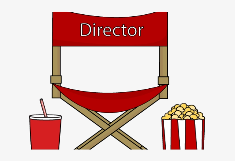 Clapperboard Clipart Movie Themed - Movie Director Chair Clipart, transparent png
