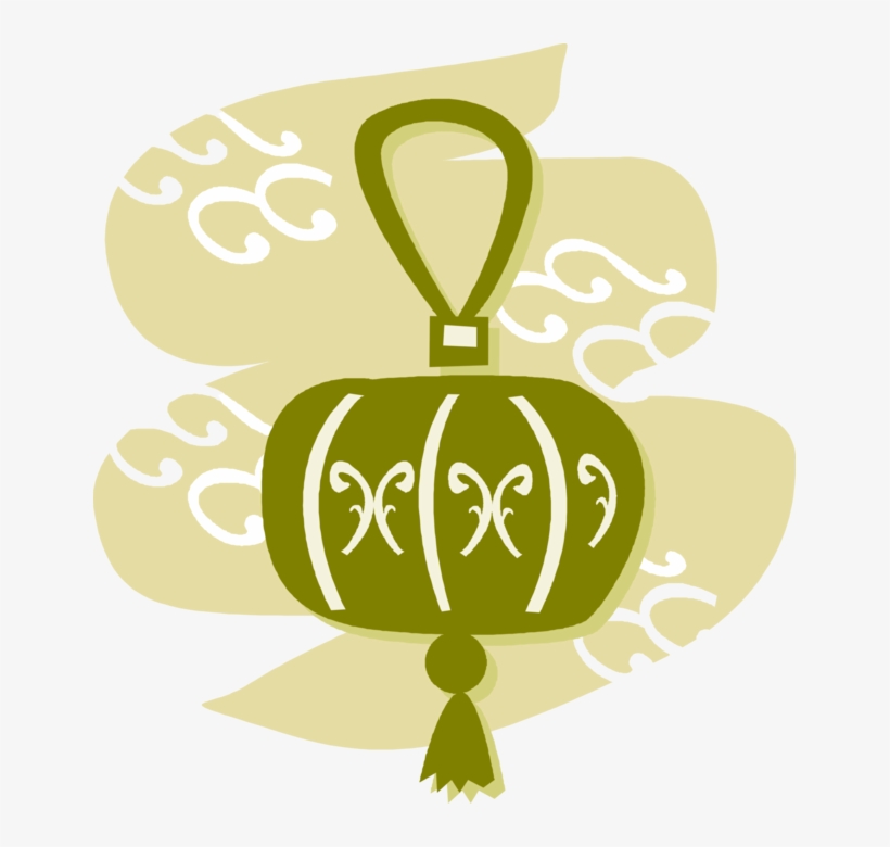 Vector Illustration Of Chinese Asian Paper Lanterns - Illustration, transparent png