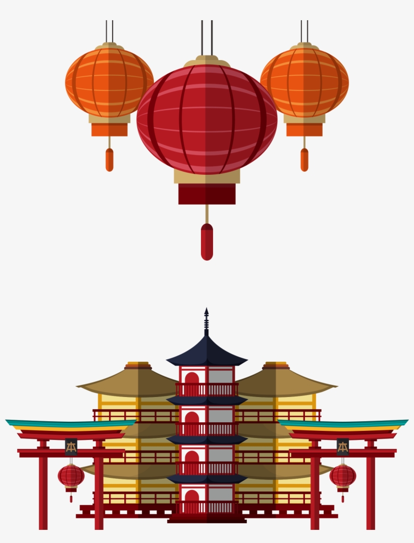 1468 X 1853 5 - Building In Japan Vector, transparent png