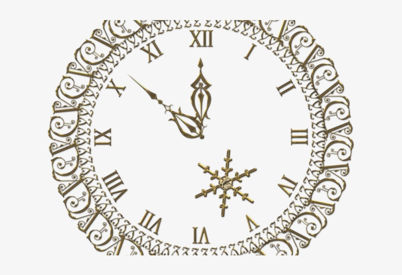 Steampunk Clipart Gold Clock - New Year Tubes Psp, transparent png