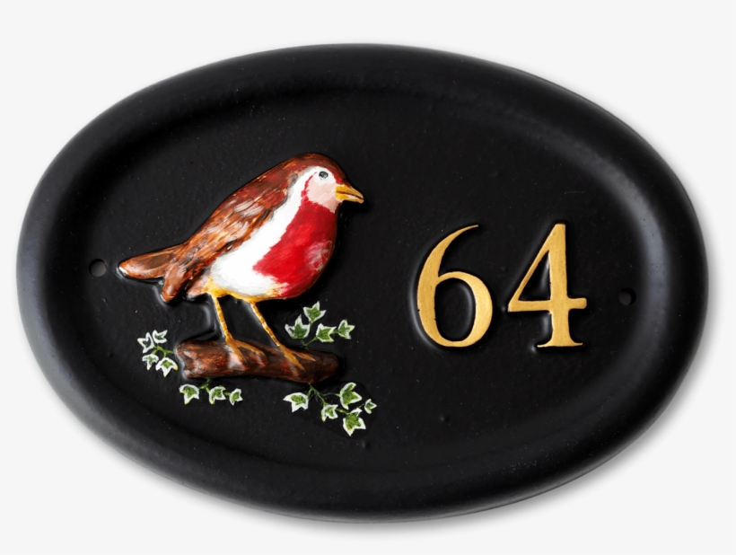 Robin House Sign - Perching Bird, transparent png