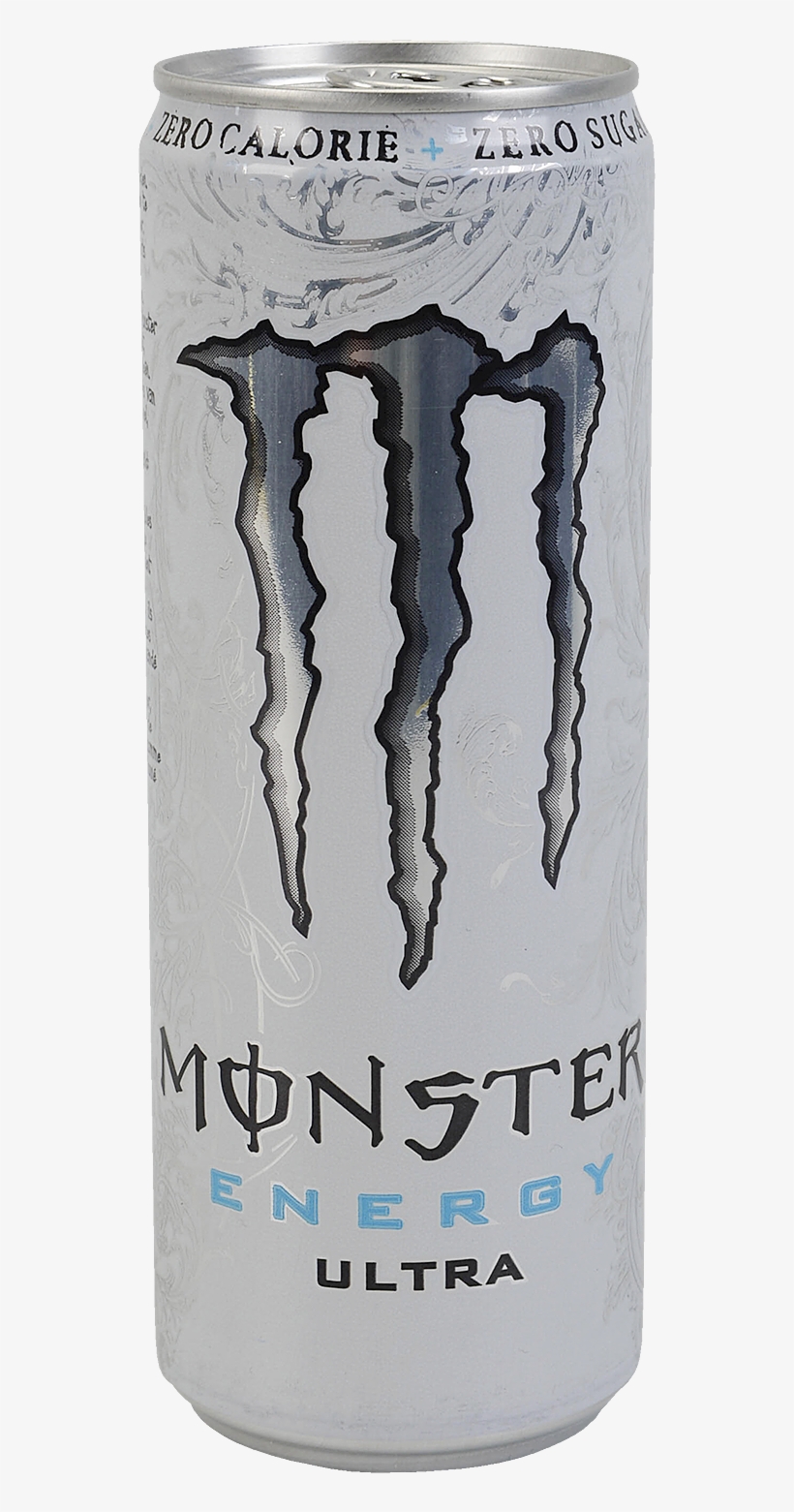 White Monster Energy Drink, transparent png