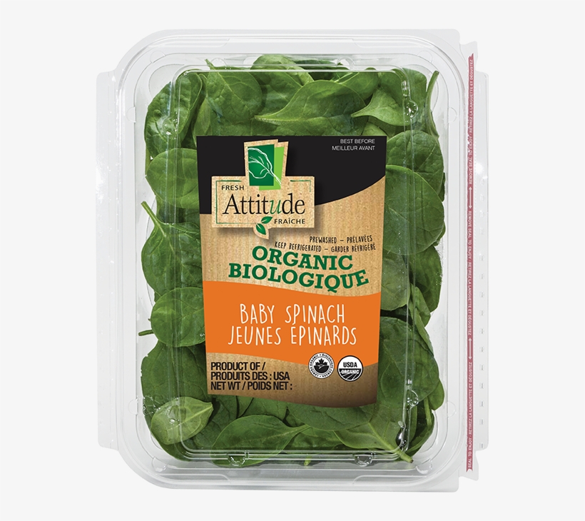 Organic Baby Spinach - Attitude Spinach, transparent png