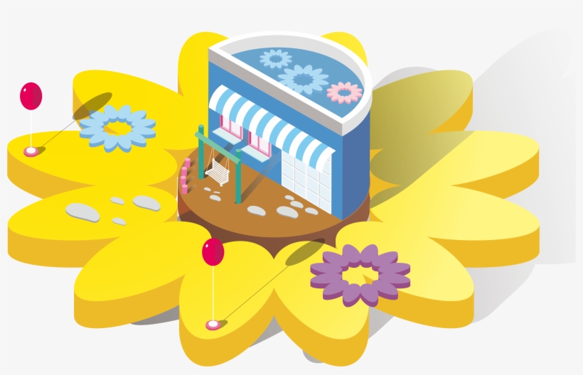 Flower 2 5d Fresh Png And Vector Image - Illustration, transparent png